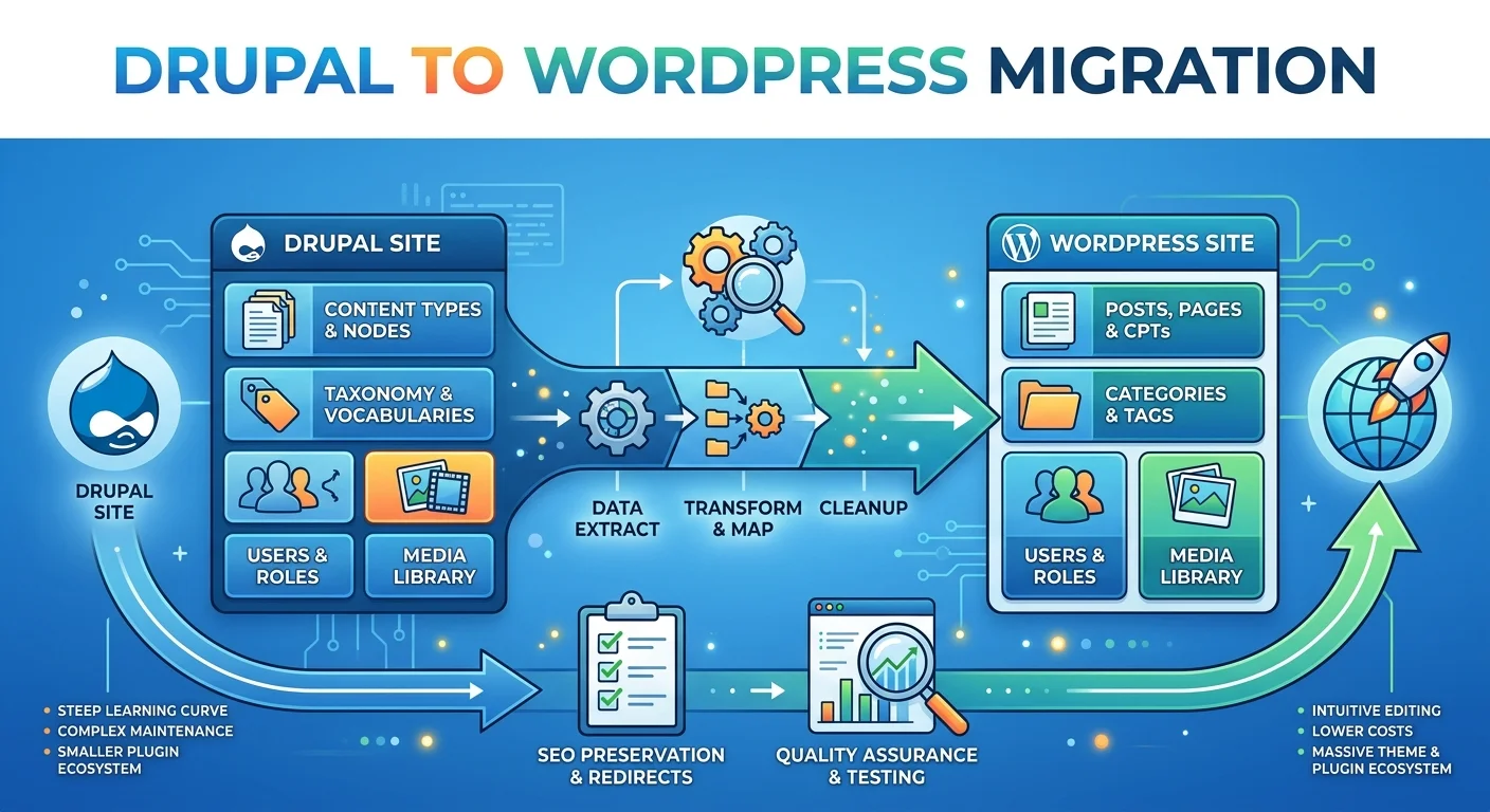 Drupal to WordPress Migration