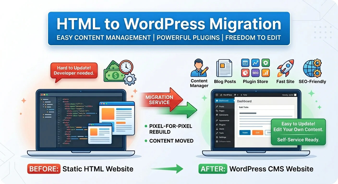 HTML to WordPress Migration